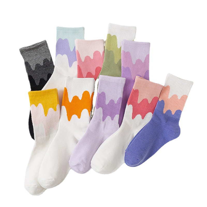 Ice Cream Drip Ankle Socks (10 Colours)