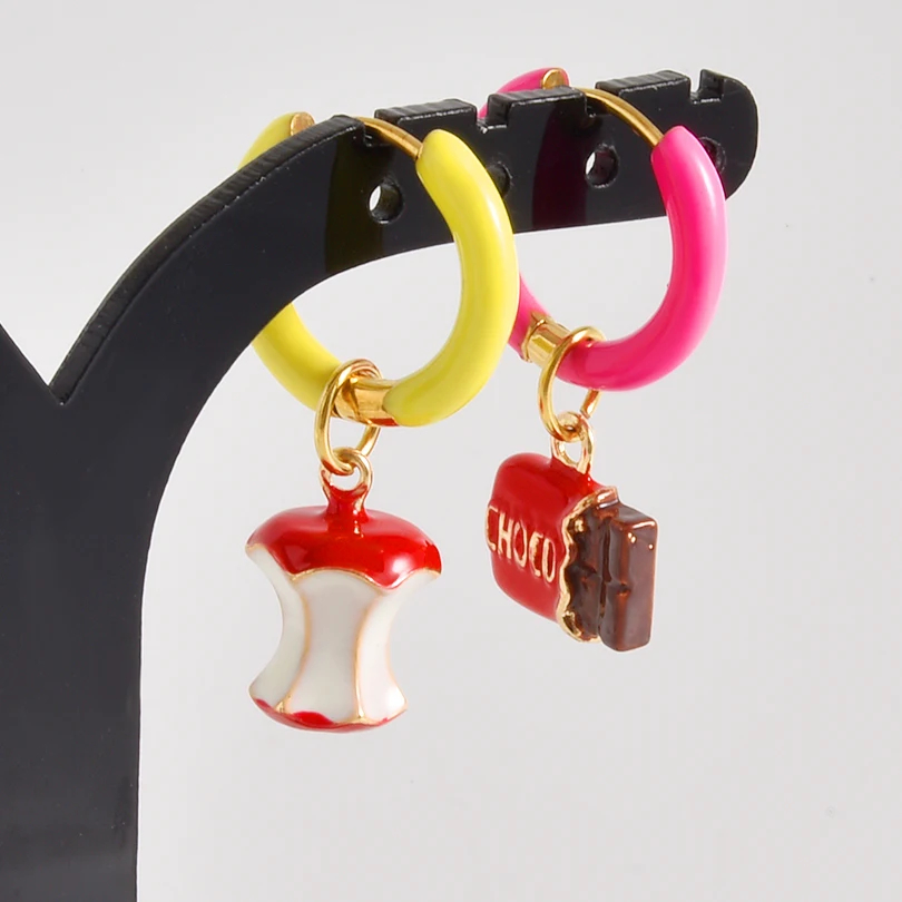 Mismatched Dopamine Charm Earrings (25 Designs) - Ice Cream Cake