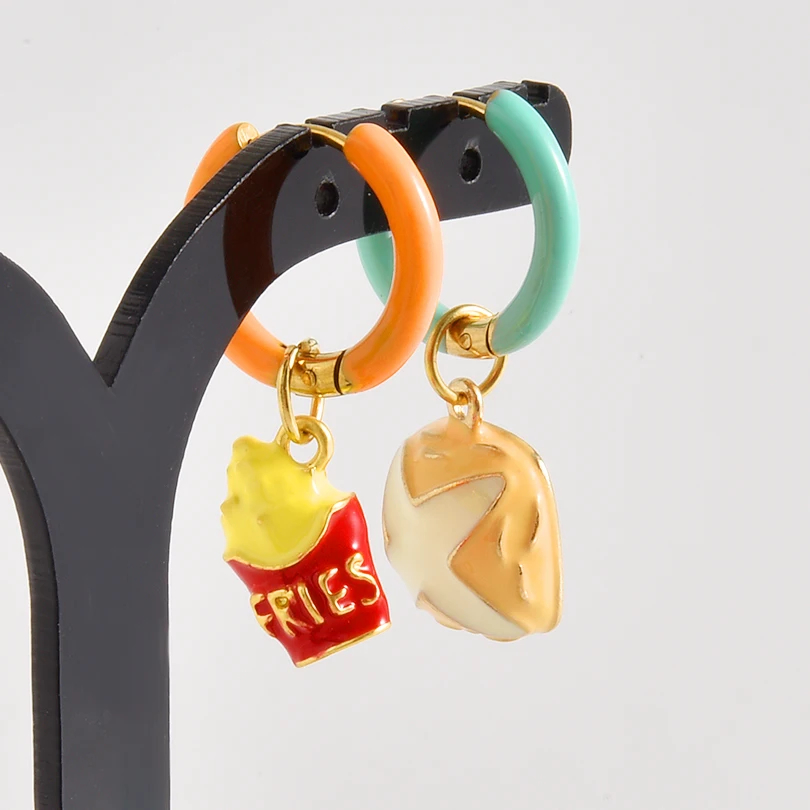 Mismatched Dopamine Charm Earrings (25 Designs) - Ice Cream Cake