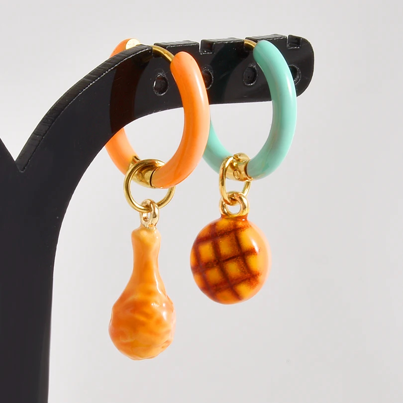 Mismatched Dopamine Charm Earrings (25 Designs) - Ice Cream Cake