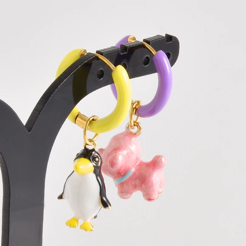 Mismatched Dopamine Charm Earrings (25 Designs) - Ice Cream Cake