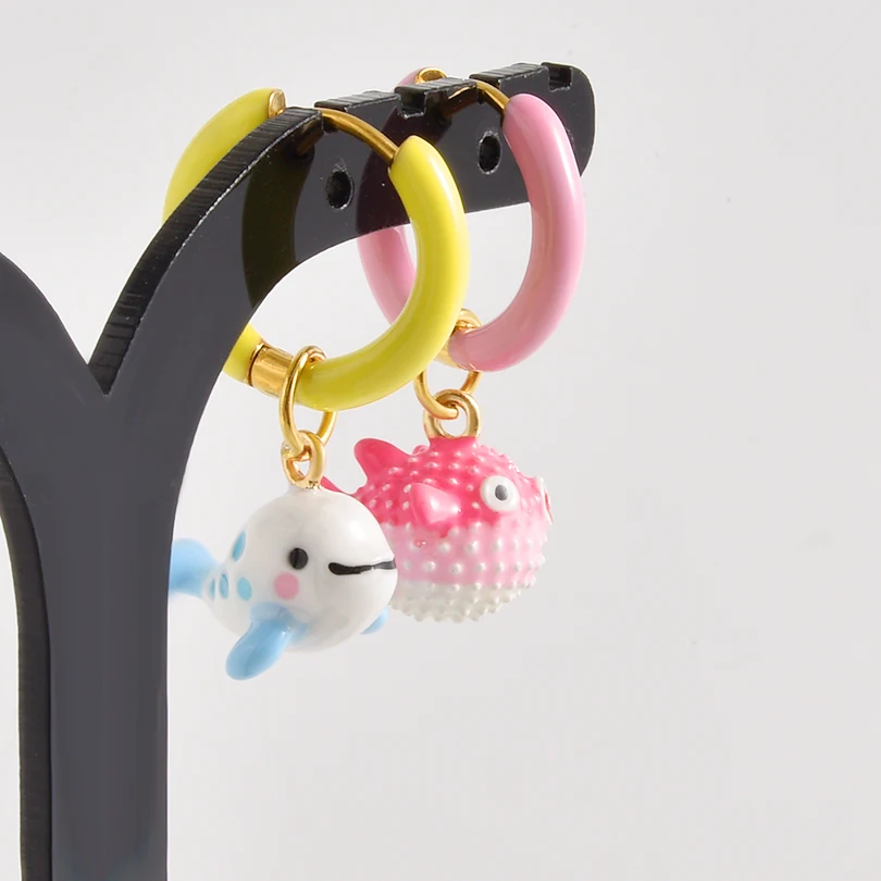 Mismatched Dopamine Charm Earrings (25 Designs) - Ice Cream Cake