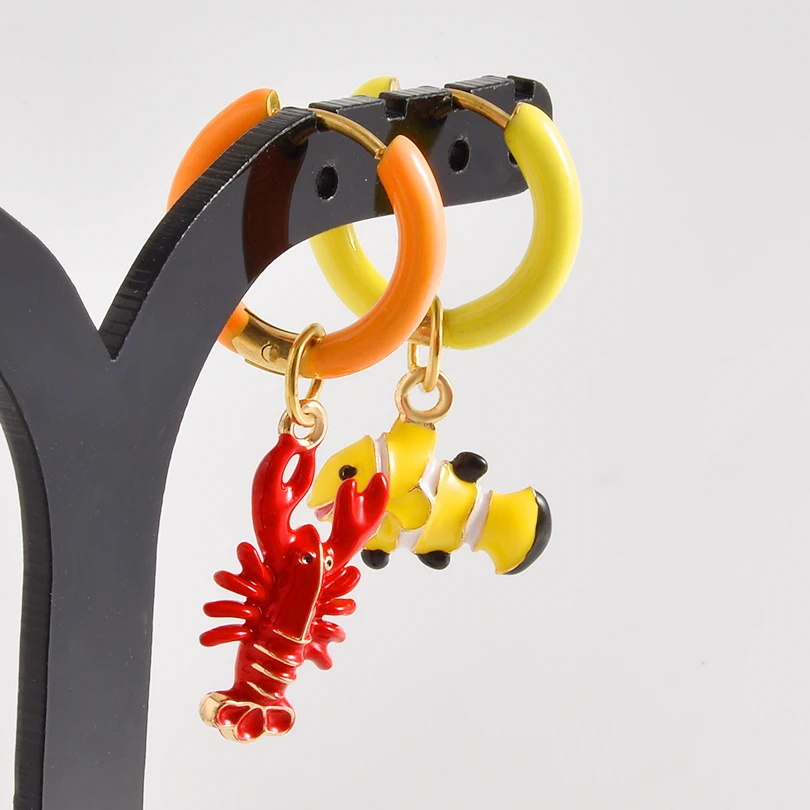 Mismatched Dopamine Charm Earrings (25 Designs) - Ice Cream Cake