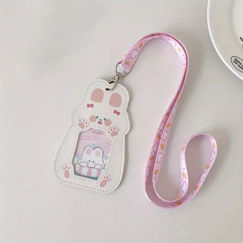 Animal Card Holder with Lanyard (5 Designs) - Ice Cream Cake