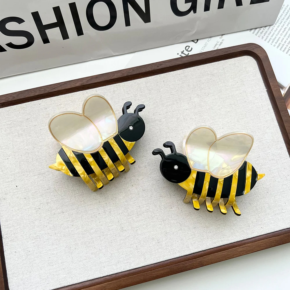 Honeybee Acrylic Hair Claw Clip