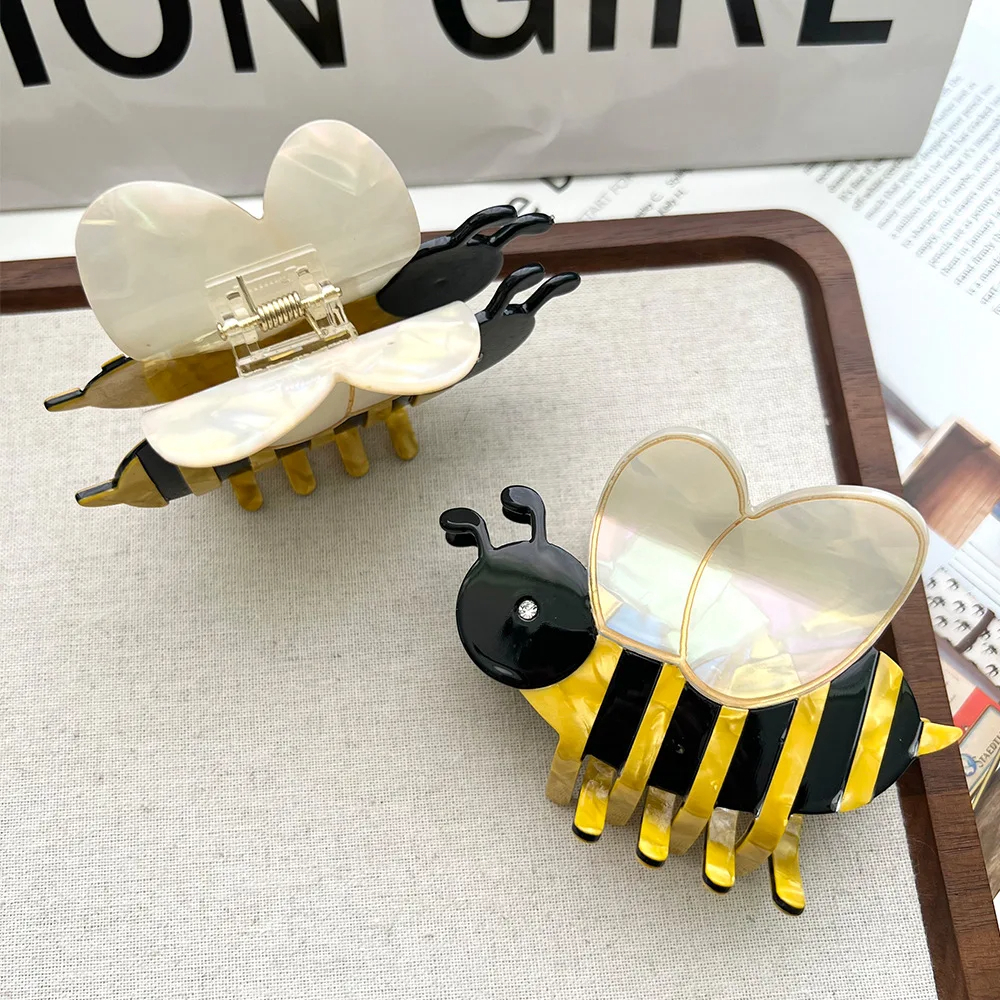 Honeybee Acrylic Hair Claw Clip