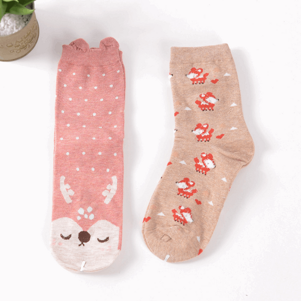 Baby Deer Ankle Sock Set (set of 2 pairs)