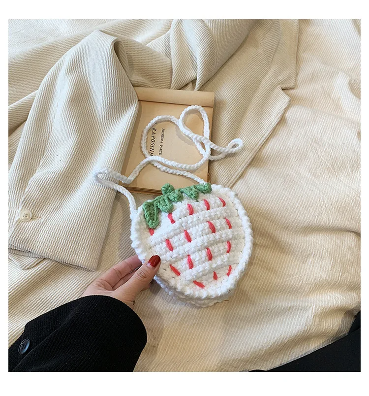 Crochet Strawberry Mini Bag (3 Colours)