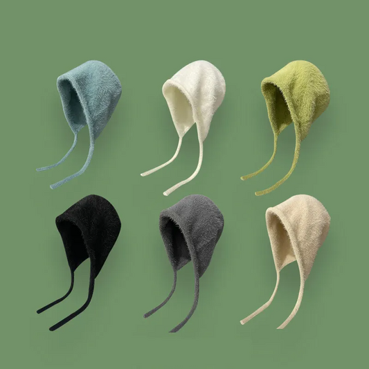 Fluffy Knit Bonnet Hat (9 Colours)