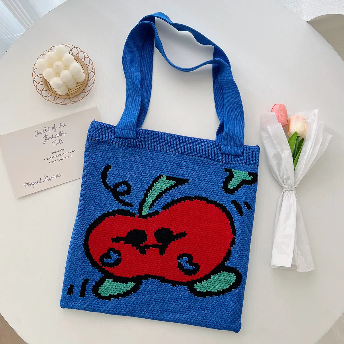 Knitted Bunny Tote (5 Designs) - Ice Cream Cake