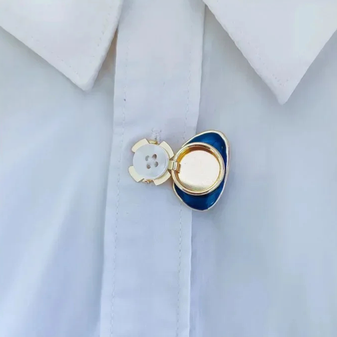 Dried Flower Button Studs Cover Set (2 pcs) - Ice Cream Cake