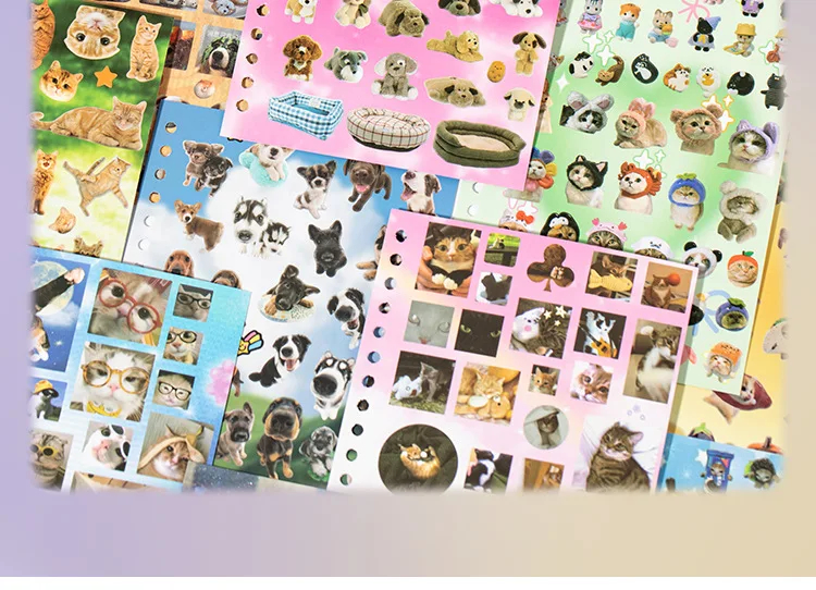Cats and Dogs Serotonin Sticker Book (30 Pages)
