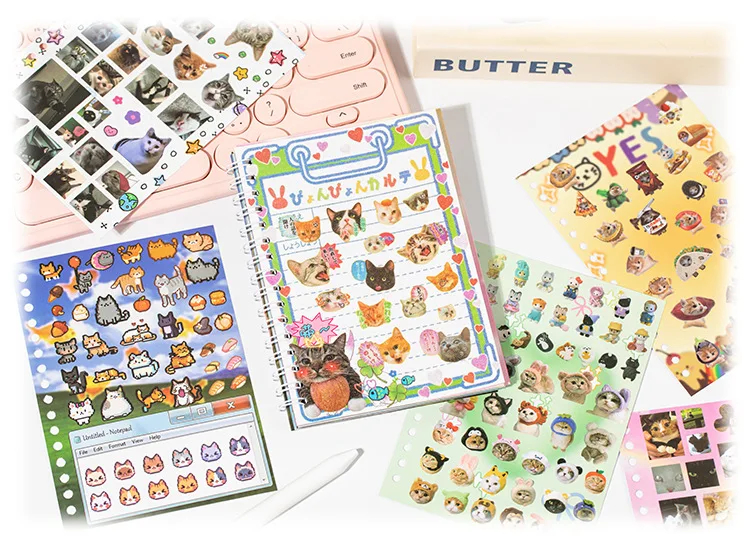 Cats and Dogs Serotonin Sticker Book (30 Pages)