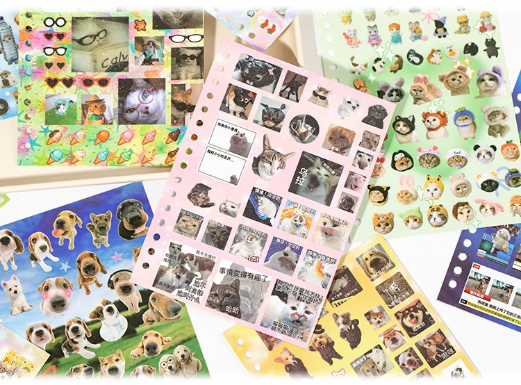 Cats and Dogs Serotonin Sticker Book (30 Pages)