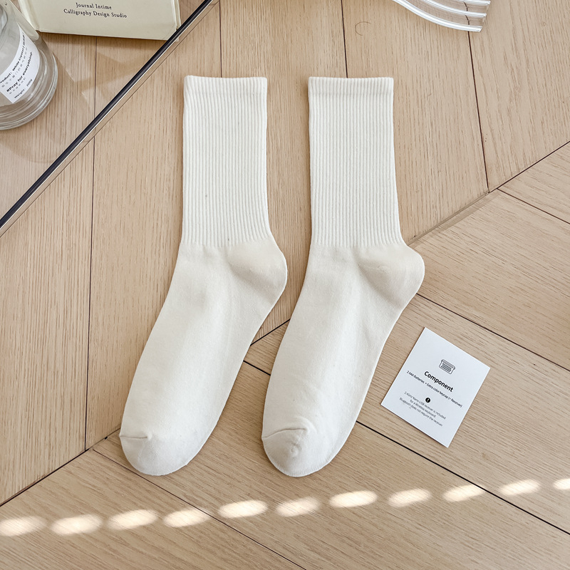 Pop Colour Rib Crew Socks (33 colours)