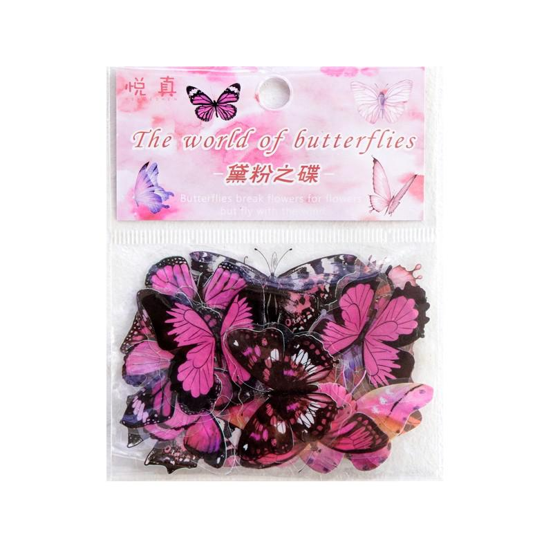 Butterfly Sticker Sets (6 Designs,40pcs)