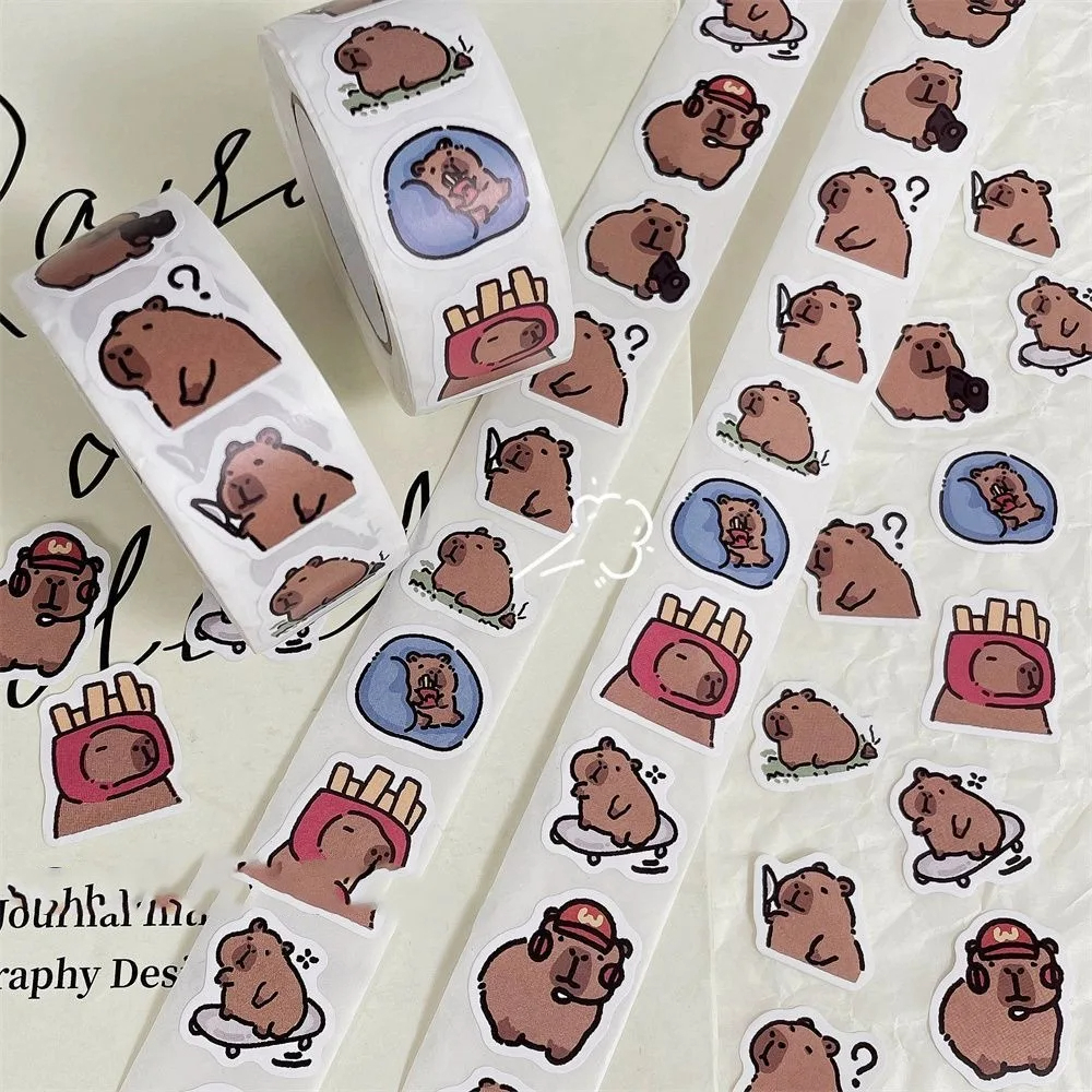 Capybara Stack Sticker Capybara Reward Sticker Roll (500 stickers) – Ice Cream Cake