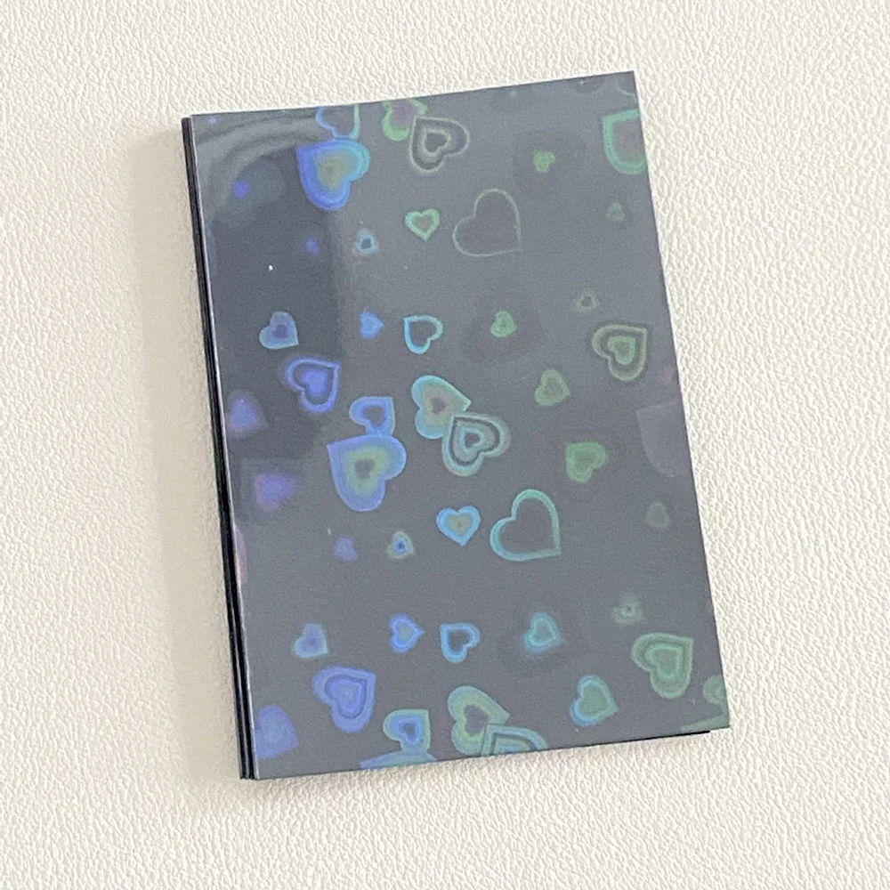 heart card sleeves Holographic Heart Photo Card Sleeves, Set of 50 (7 Colours) – Ice Cream Cake