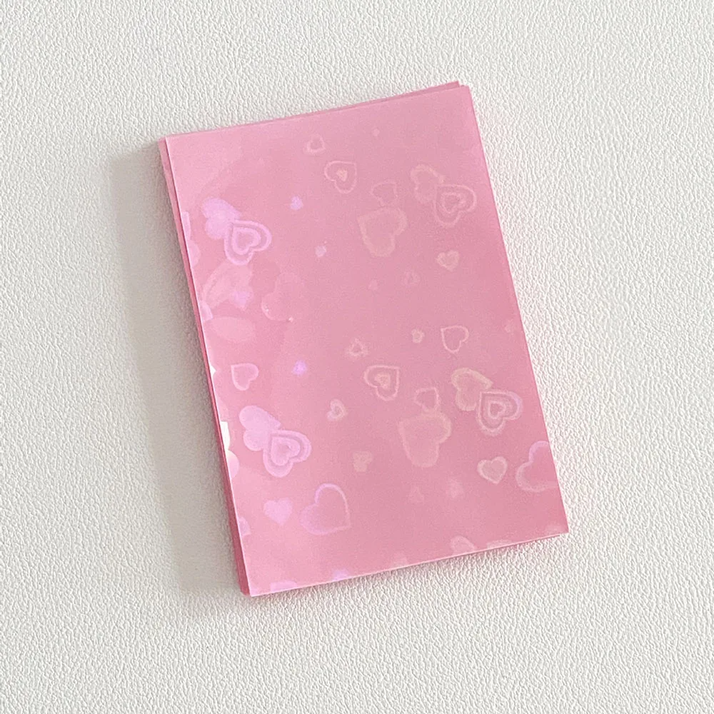 heart card sleeves Holographic Heart Photo Card Sleeves, Set of 50 (7 Colours) – Ice Cream Cake