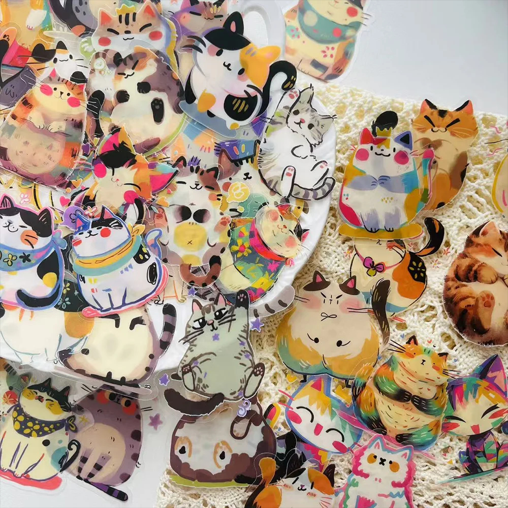 Kitty Cat Sticker Set (50 Stickers)