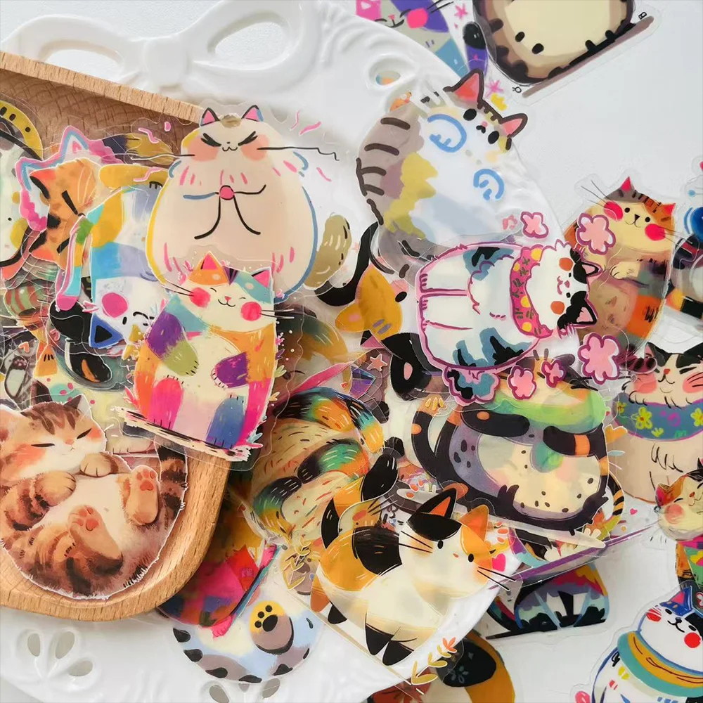 Kitty Cat Sticker Set (50 Stickers)