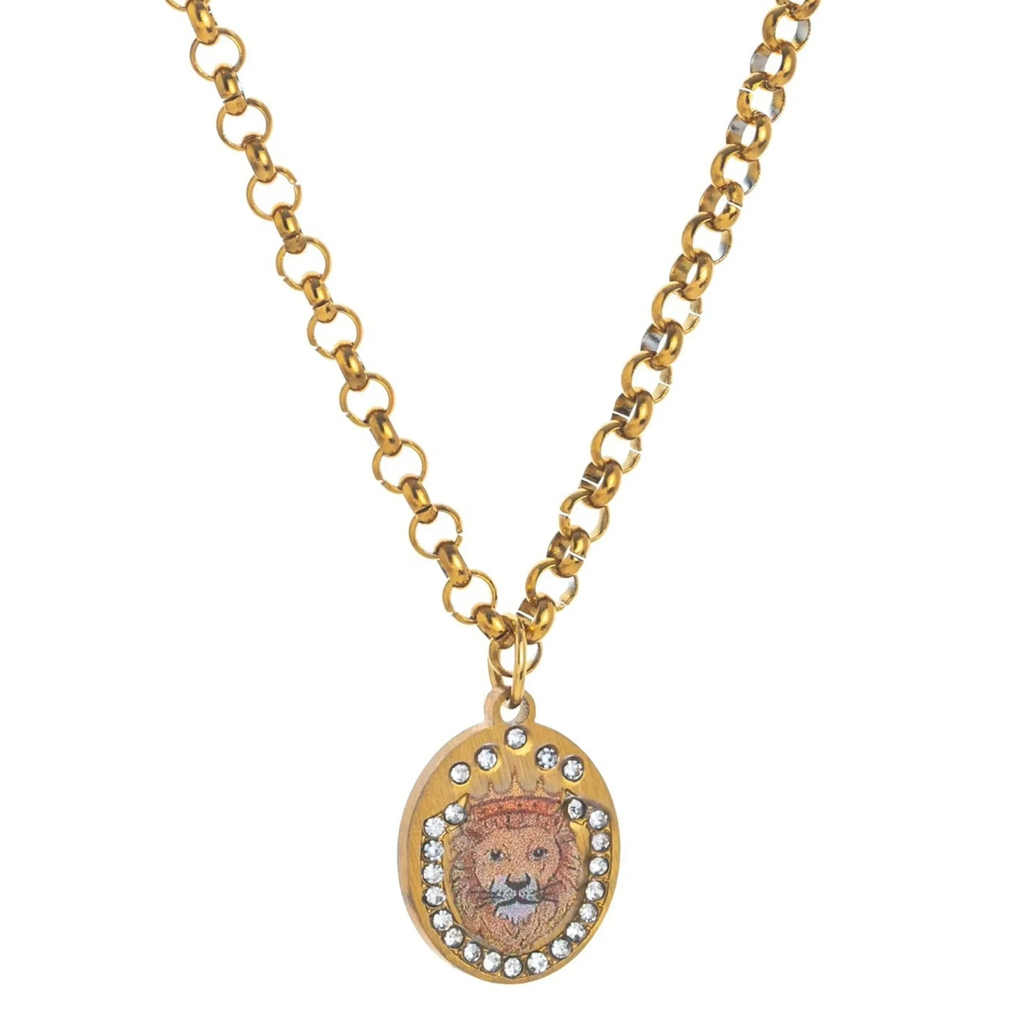 Whimsical Print Sparkle Charm Necklace (9 Designs) - Ice Cream Cake