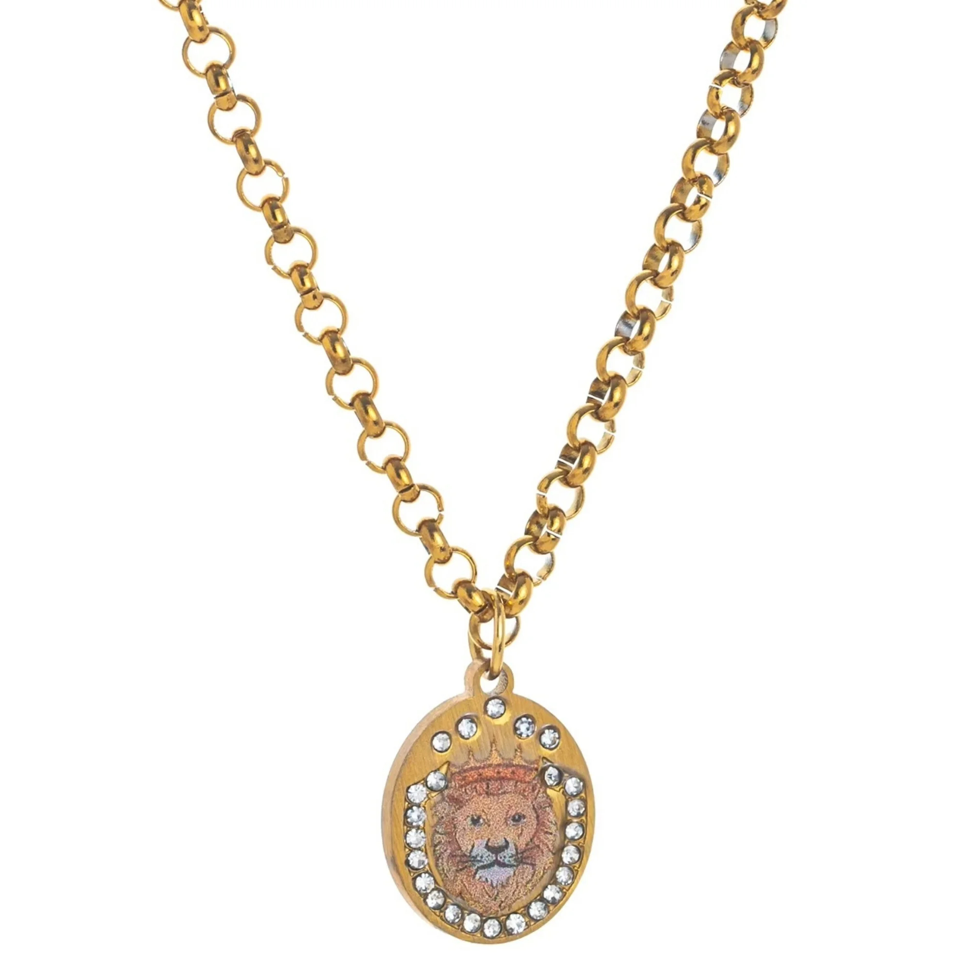 Whimsical Print Sparkle Charm Necklace (9 Designs) - Ice Cream Cake