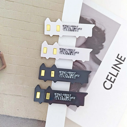 y2K Techy Cat Hair Clip (set of 2) - Ice Cream Cake