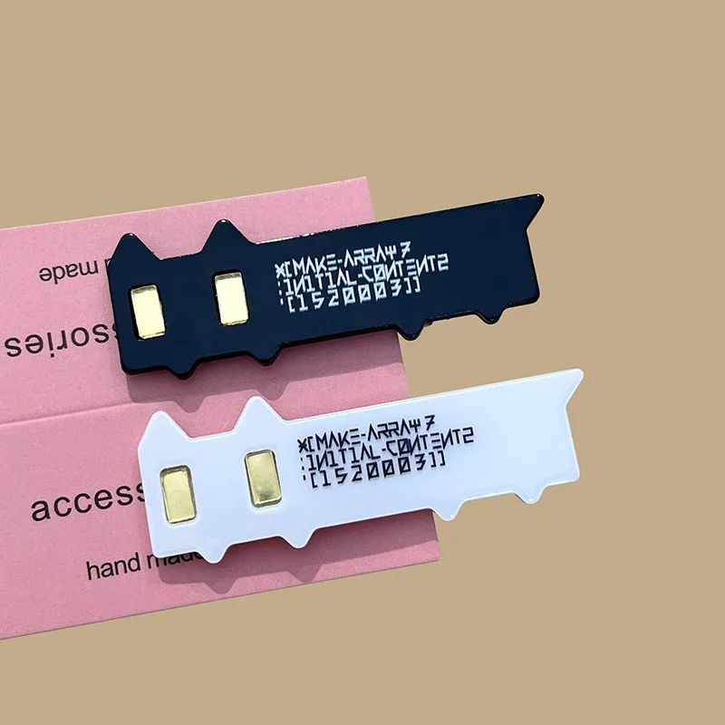 y2K Techy Cat Hair Clip (set of 2) - Ice Cream Cake