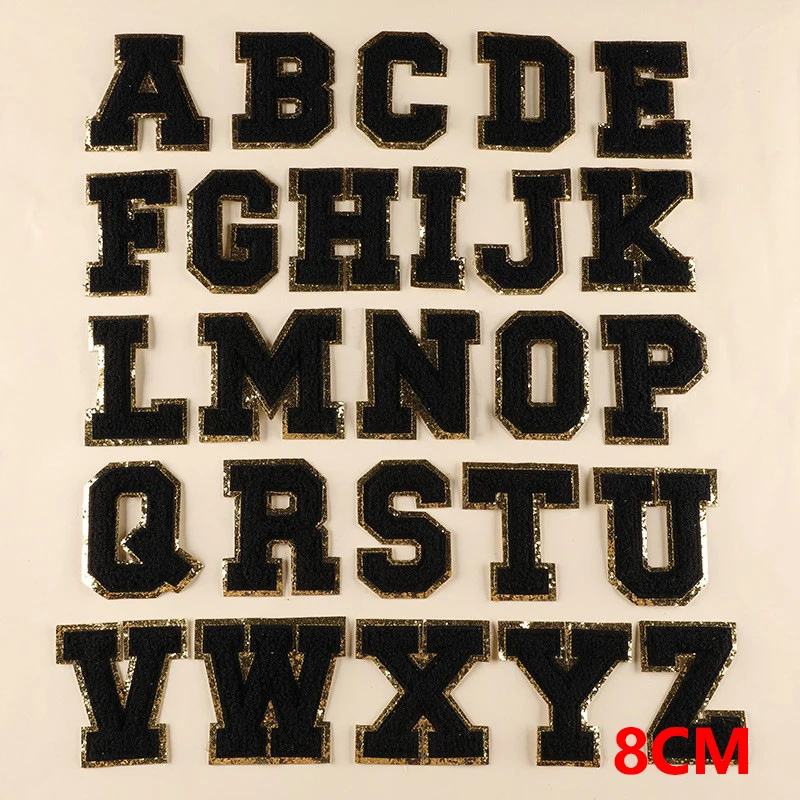 A to Z Embroidered Iron-On Patch Set (Set of 26)