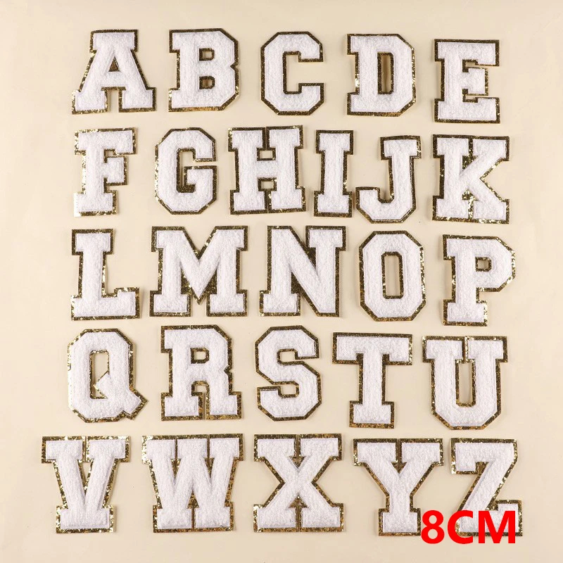 A to Z Embroidered Iron-On Patch Set (Set of 26)