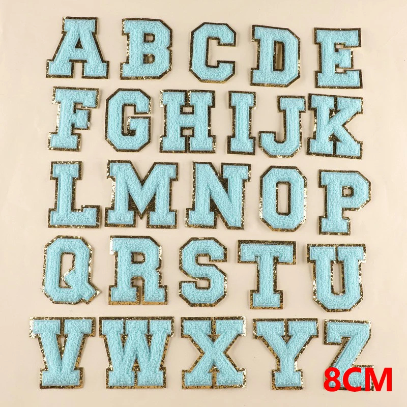 A to Z Embroidered Iron-On Patch Set (Set of 26)