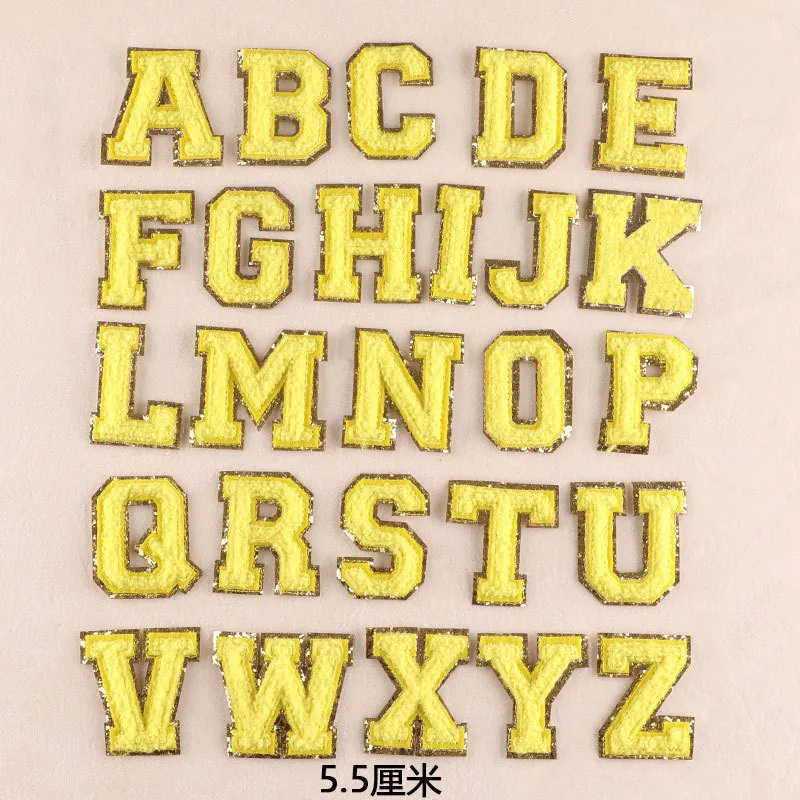 A to Z Embroidered Iron-On Patch Set (Set of 26)