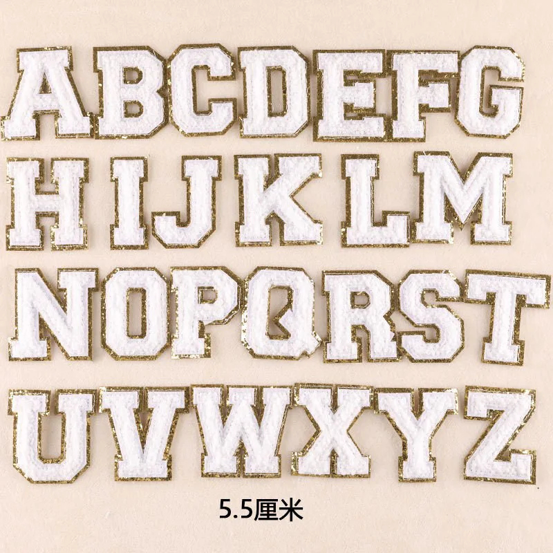 A to Z Embroidered Iron-On Patch Set (Set of 26)