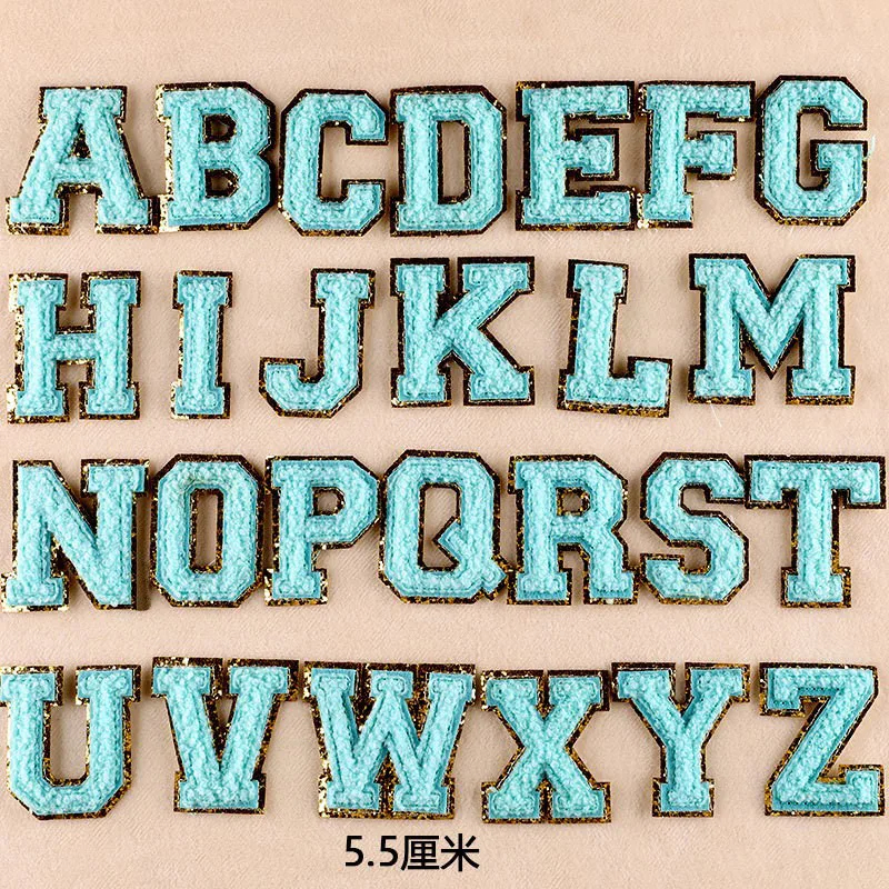 A to Z Embroidered Iron-On Patch Set (Set of 26)
