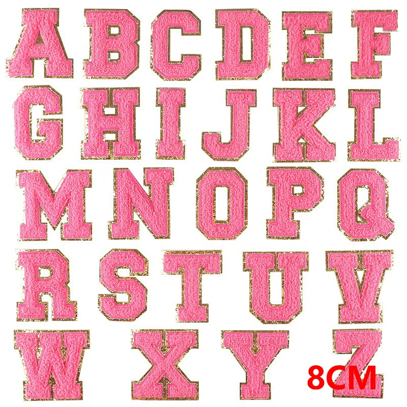 A to Z Embroidered Iron-On Patch Set (Set of 26)