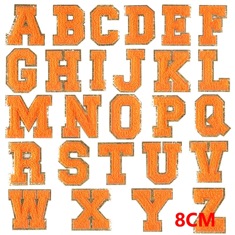 A to Z Embroidered Iron-On Patch Set (Set of 26)