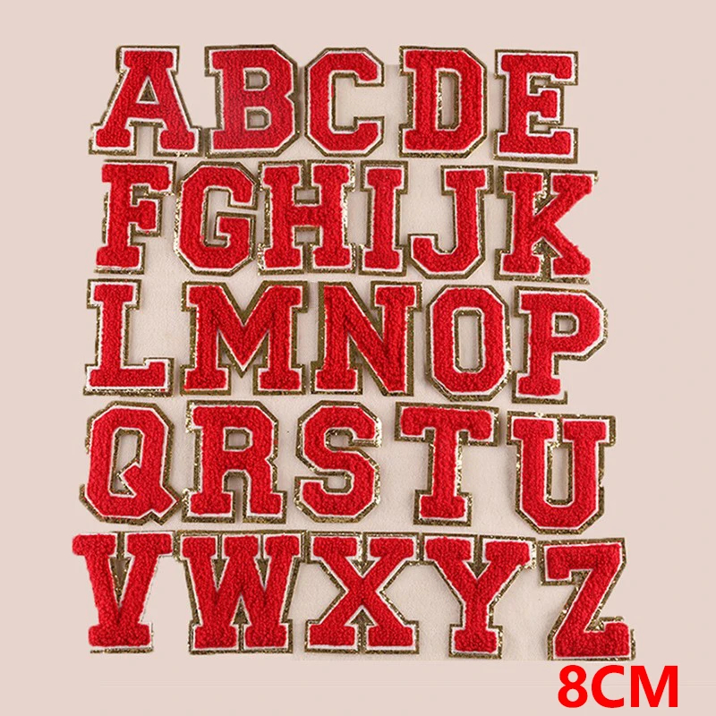 A to Z Embroidered Iron-On Patch Set (Set of 26)