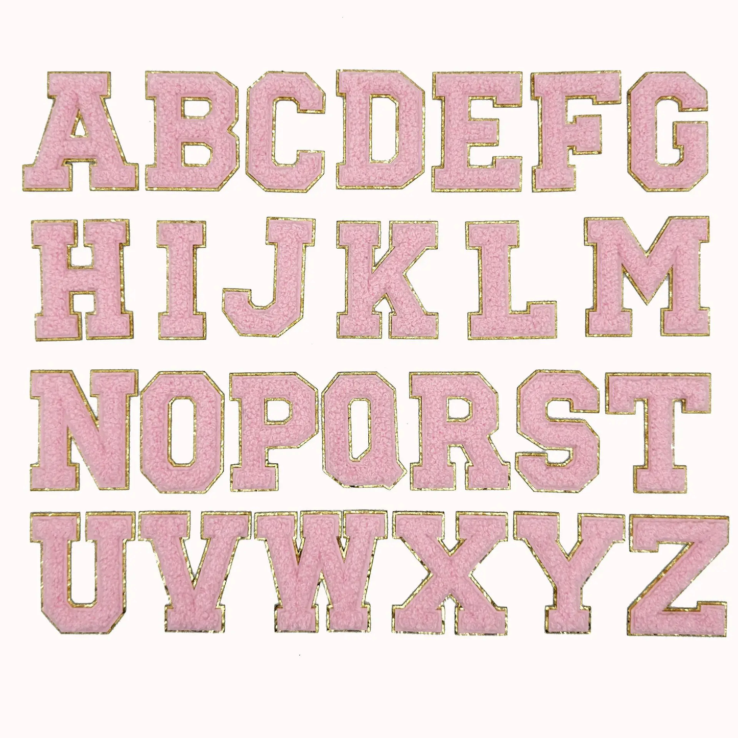 A to Z Embroidered Iron-On Patch Set (Set of 26)