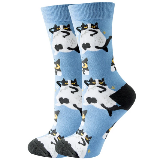 Sassy Cat Crew Socks