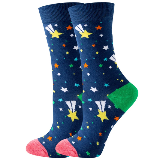 Shooting Star Crew Socks