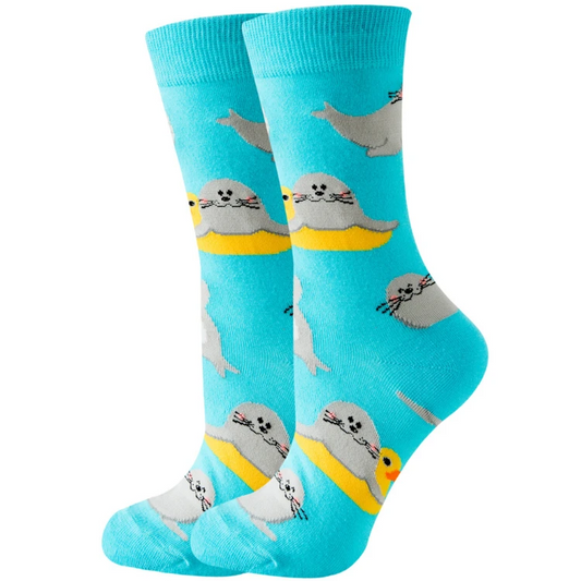 Floating Seals Ankle Socks