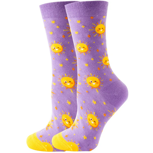 Happy Sun Crew Socks