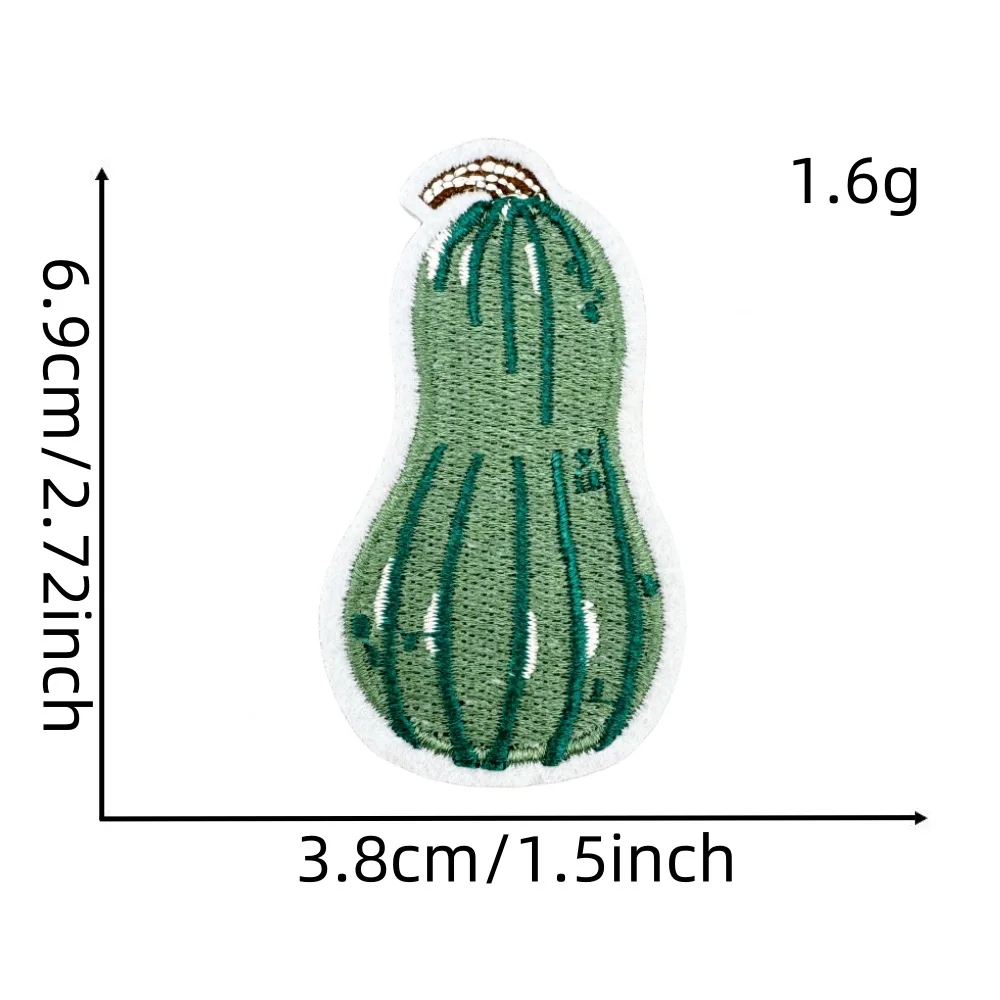 Autumn Themed Embroidered Iron-On Patches