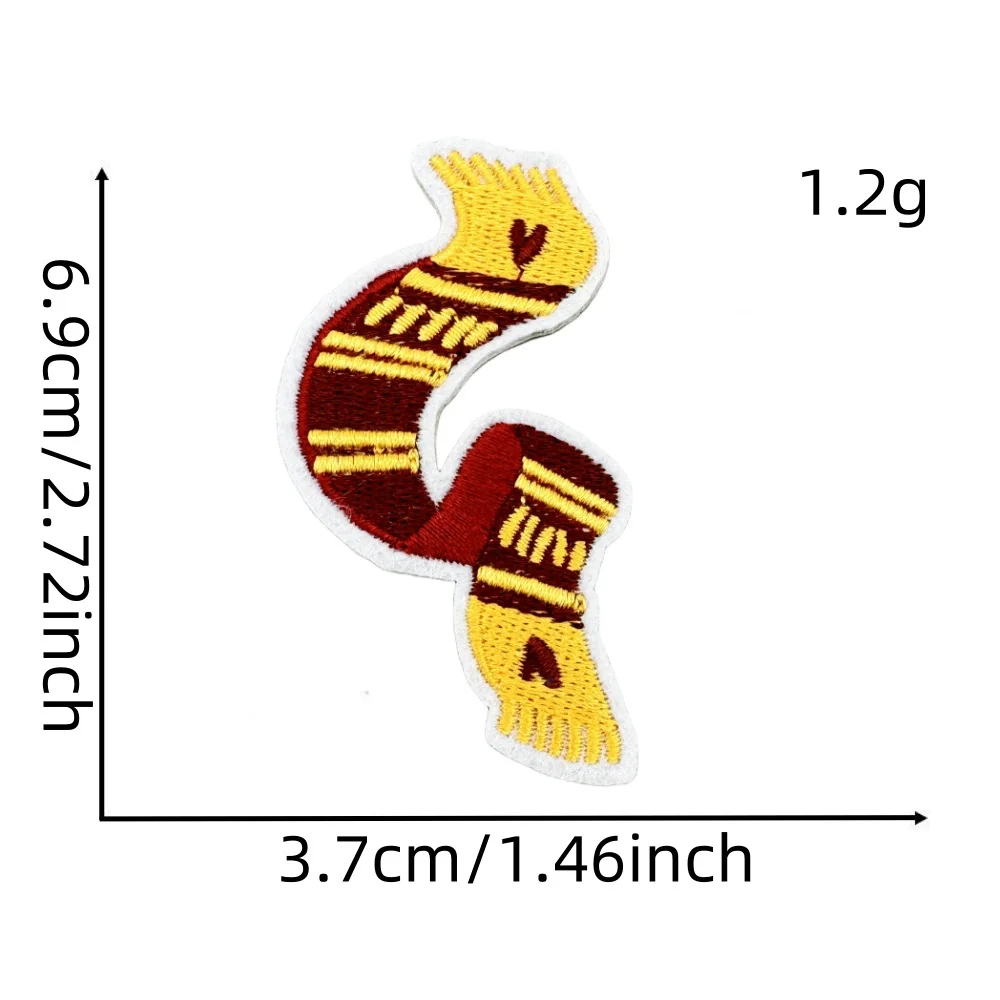 Autumn Themed Embroidered Iron-On Patches