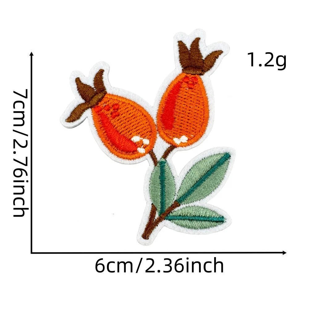 Autumn Themed Embroidered Iron-On Patches