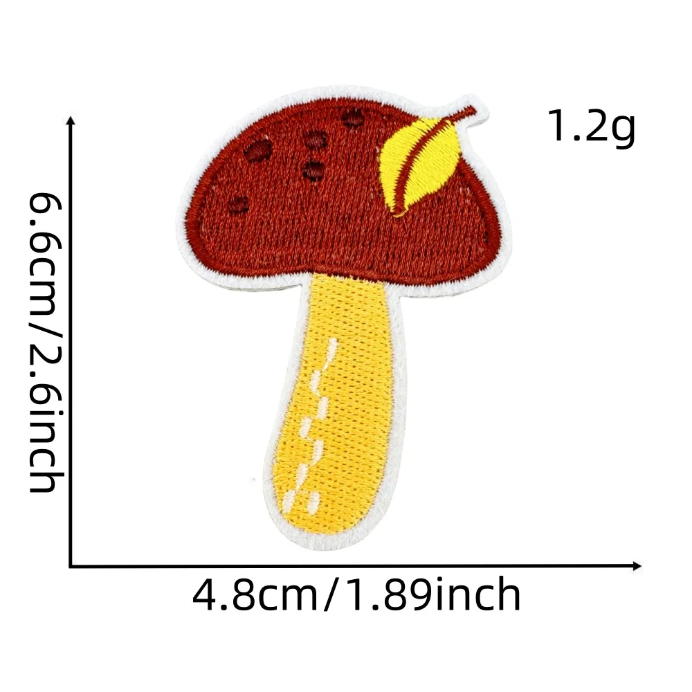 Autumn Themed Embroidered Iron-On Patches