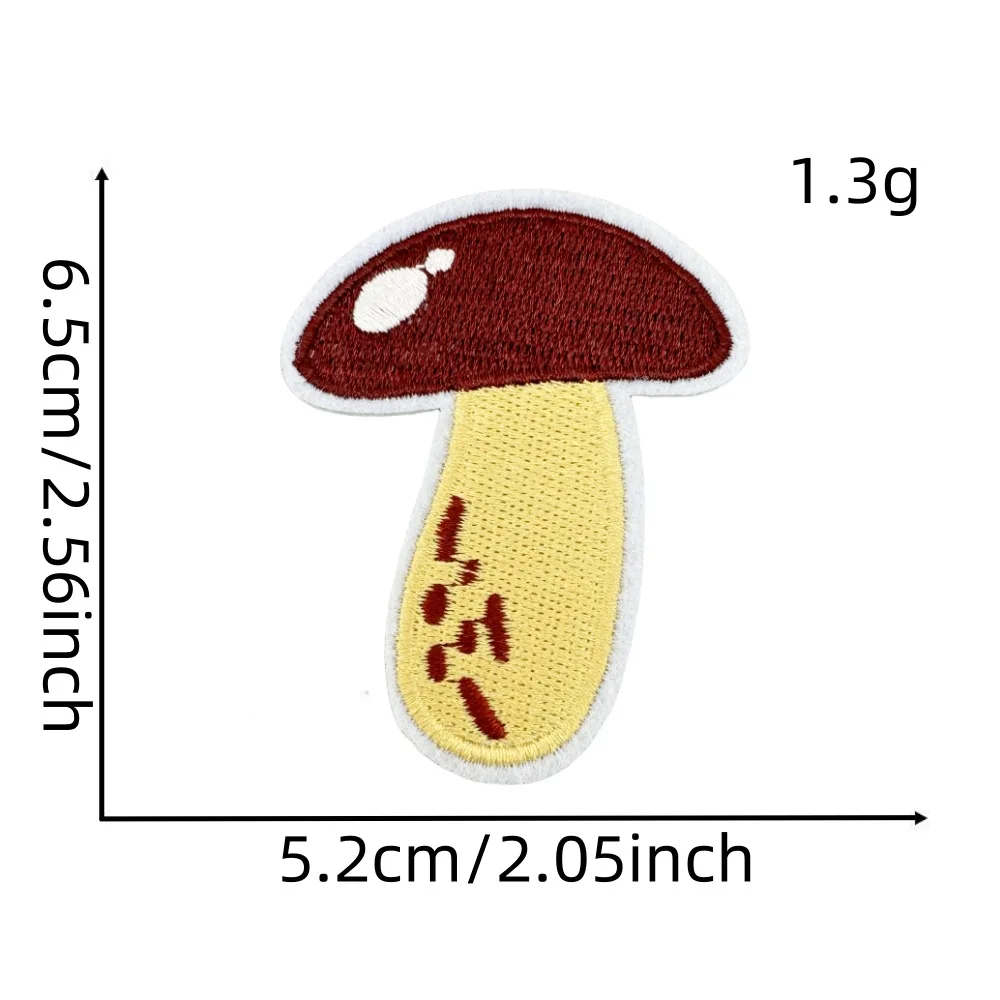 Autumn Themed Embroidered Iron-On Patches