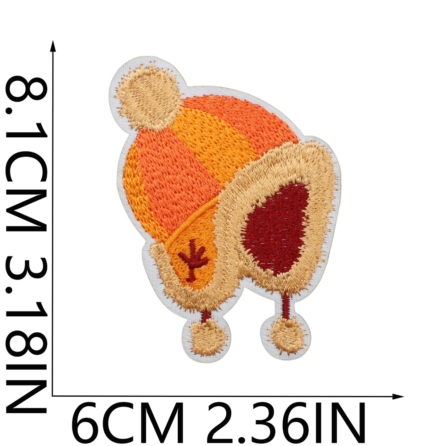 Autumn Themed Embroidered Iron-On Patches