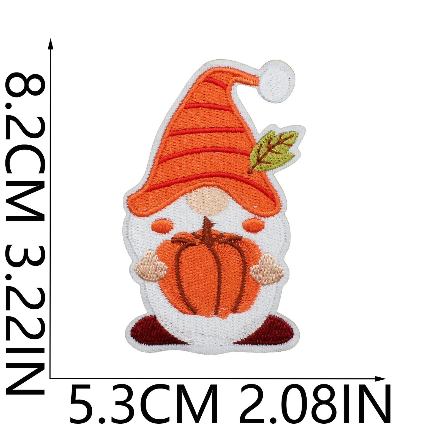 Autumn Themed Embroidered Iron-On Patches